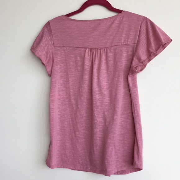 ModCloth Fervour pink short sleeve top - Picture 2 of 7